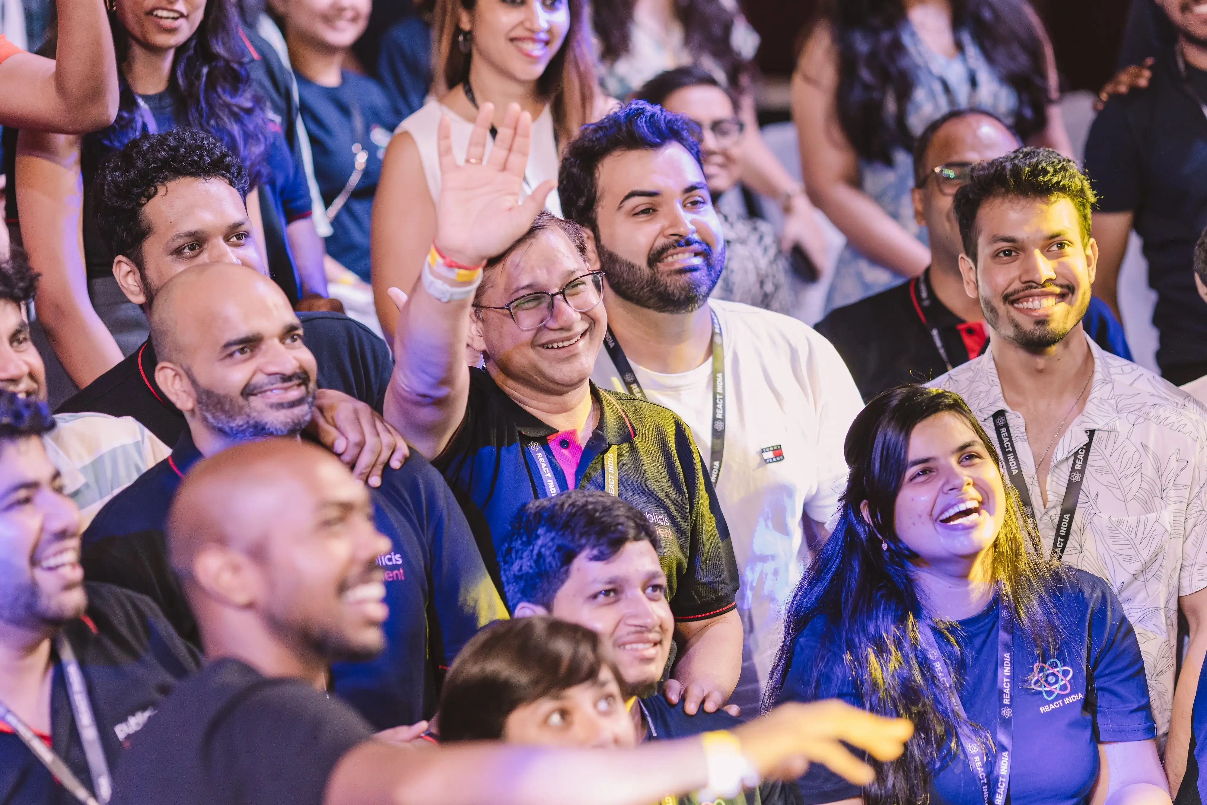 The crowd at React India